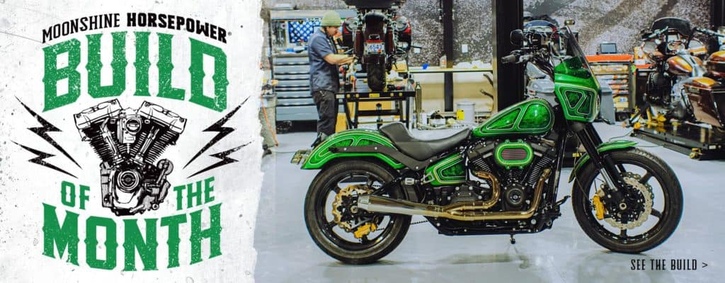 Moonshine Harley Build of the Month -The Hulk